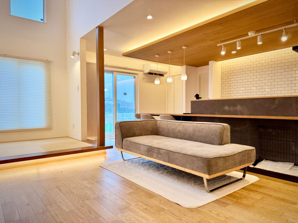 愛犬と暮らす開放と奥行きの平屋